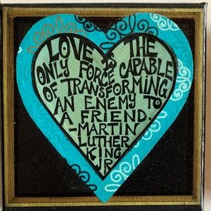 Hand illustrated Martin Luther King quote